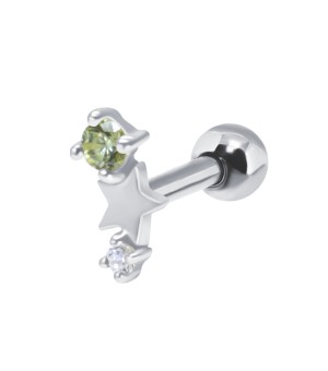 August Birthstone Helix Ear Piercing TIP-3604